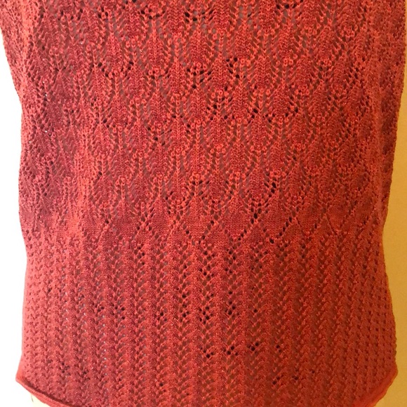 Emma James Knit Top Ladies Burnt Orange M Medium - Picture 3 of 4